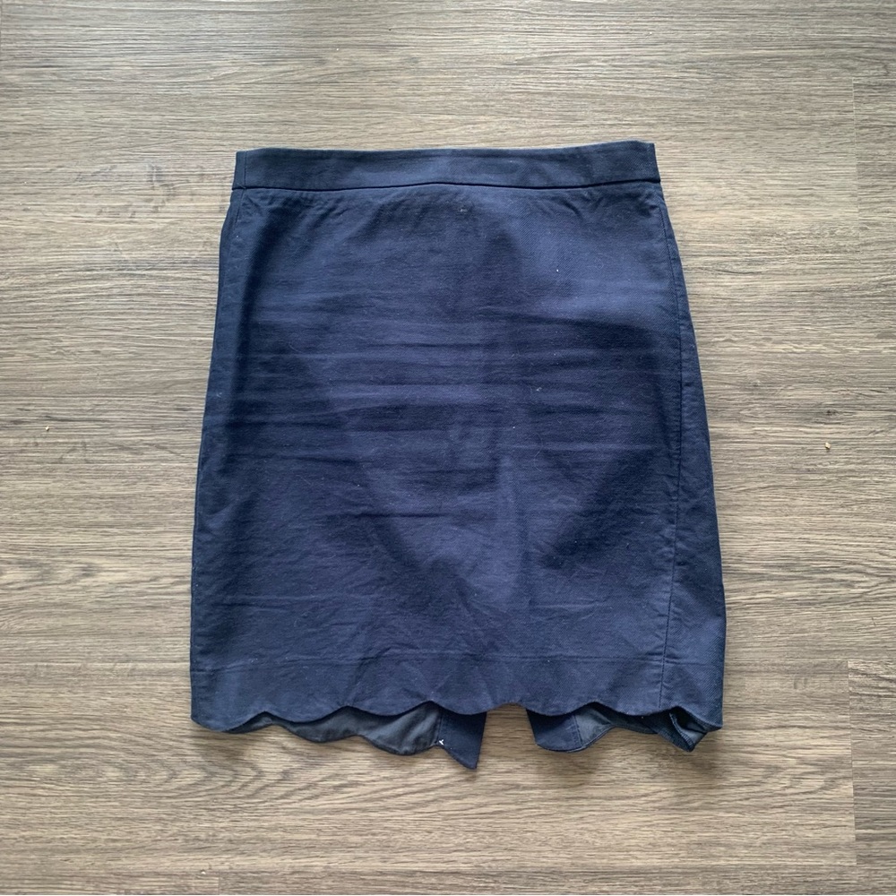 J Crew scallop edge pencil skirt
